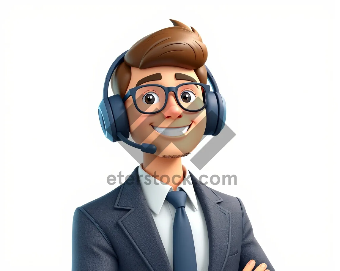 Picture of Boy cartoon character clip art with facial expressions