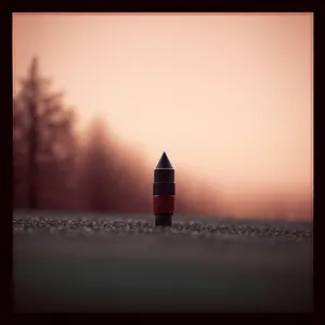 Twilight Beacon Illuminating Coastal City Skyline