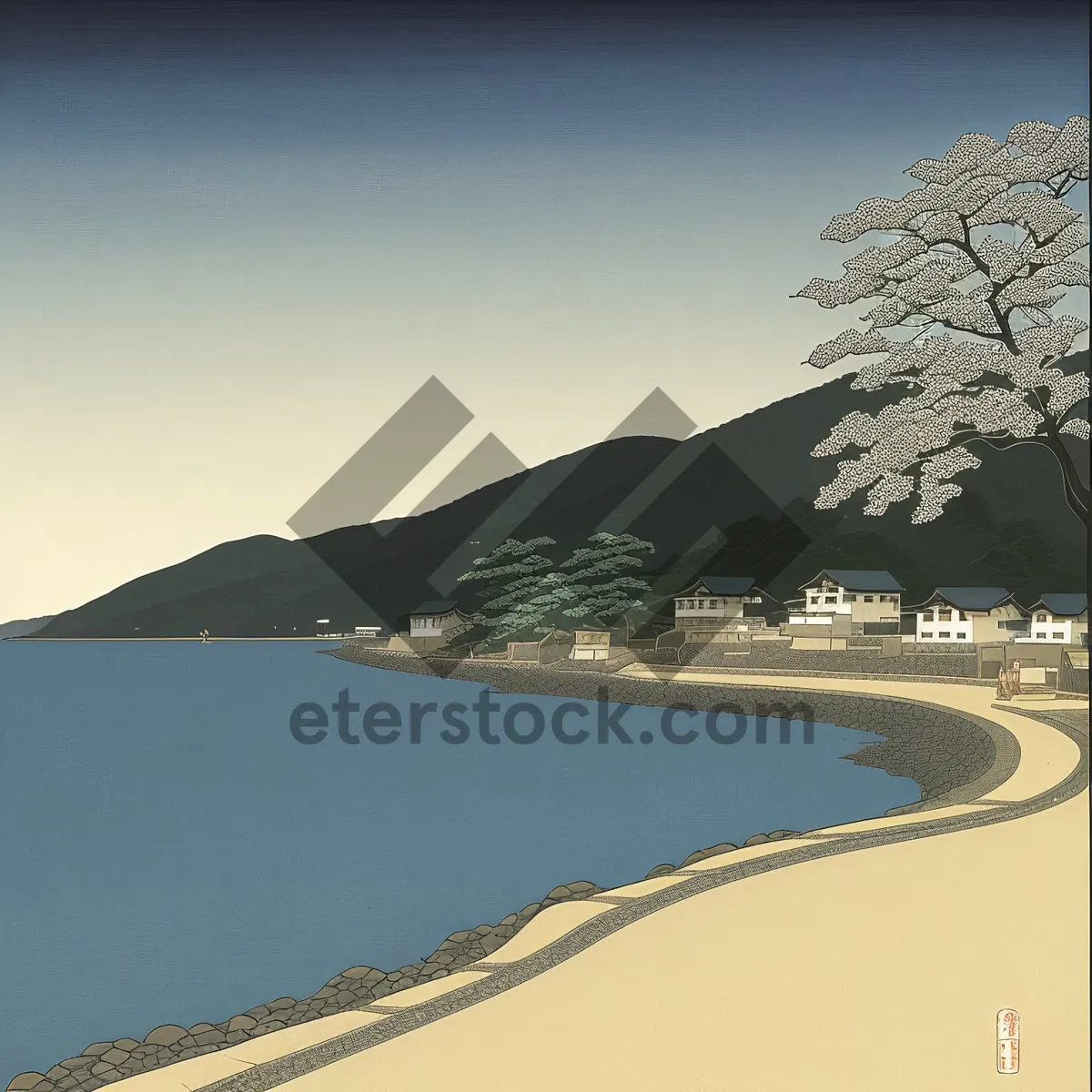 Picture of Tranquil Tropical Beach with Azure Waters