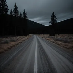 Scenic Highway through Mountainous Landscape