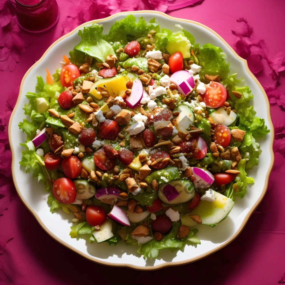 Picture of Nutritious Gourmet Salad with Fresh Veggies