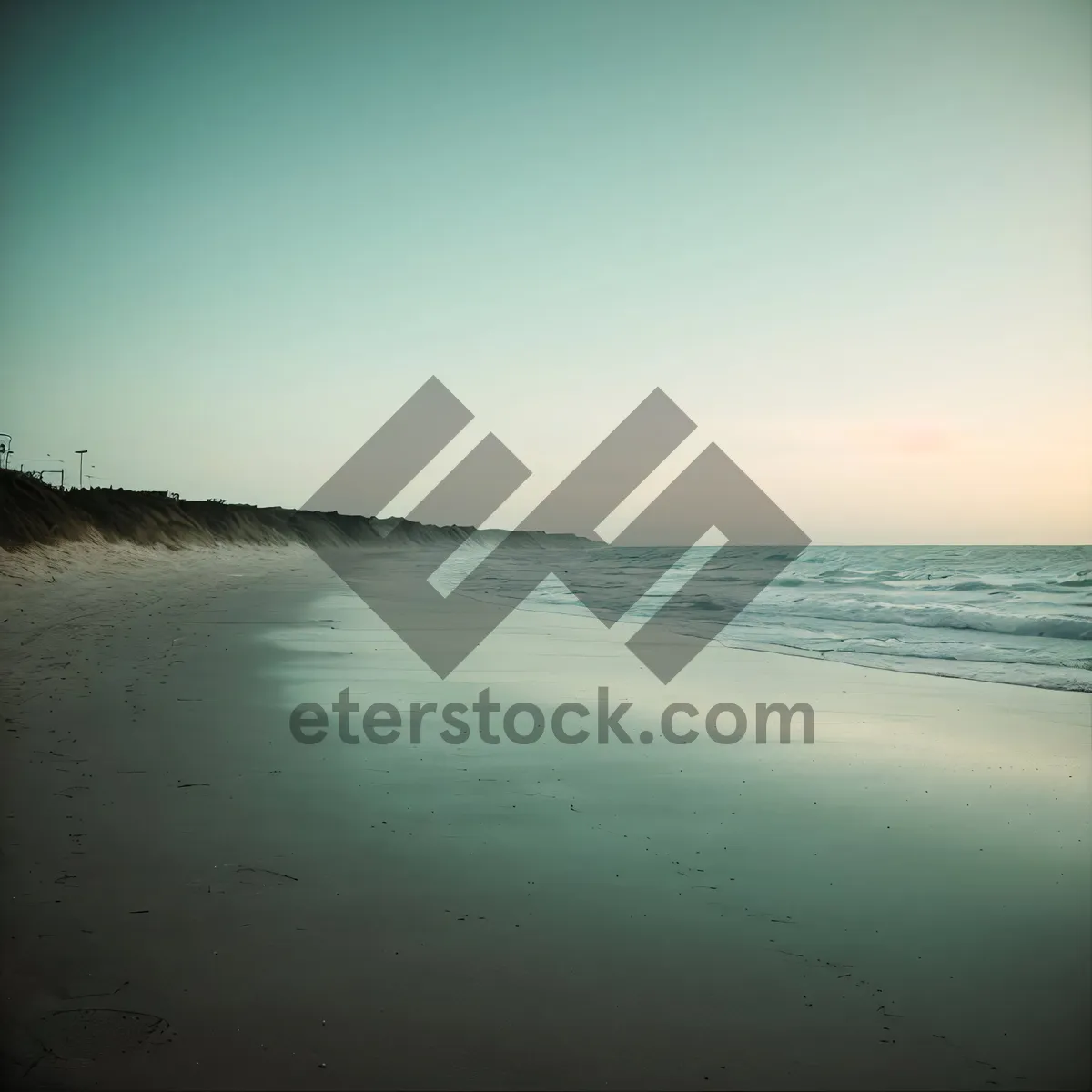 Picture of Turquoise Paradise: Serene Beachscape with Clear Waters