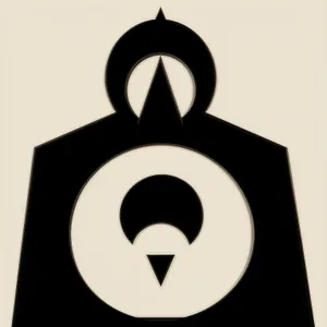 Symbolic Silhouette Sign: A minimalist representation of powerful imagery.