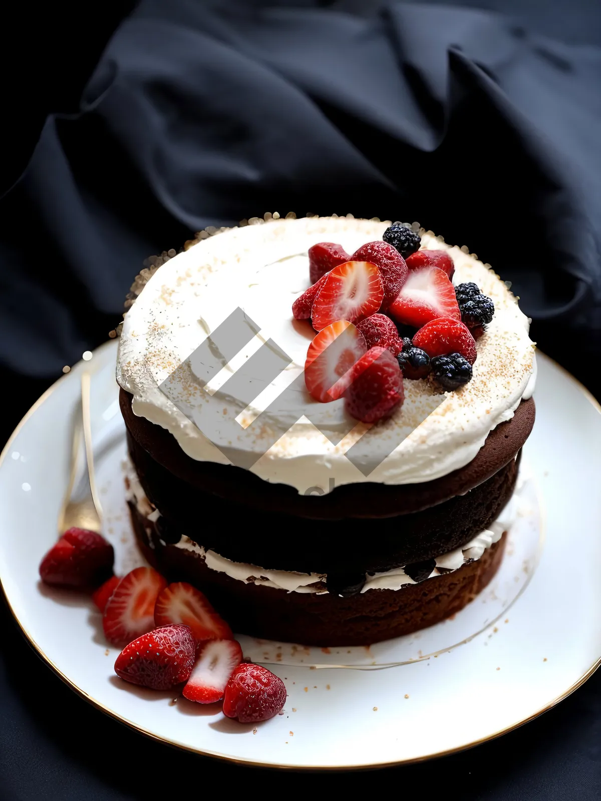 Picture of Delicious Berry Trifle with Fresh Cream