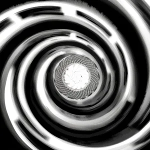 Shiny Car Wheel in Motion: Digital Design with Reflective Patterns