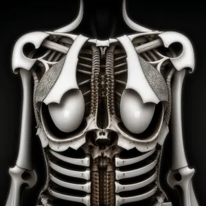 Anatomical Skeleton X-Ray: Detailed Human Bone Structure