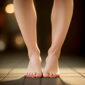 Sexy Black Heels Accentuating Slim Legs