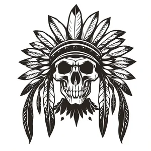 Black floral silhouette graphic design element.