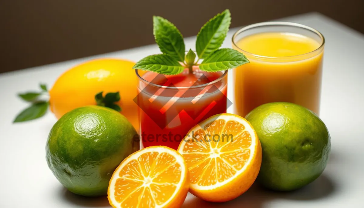 Picture of Colorful Citrus Fruit Salad with Fresh Juicy Slices