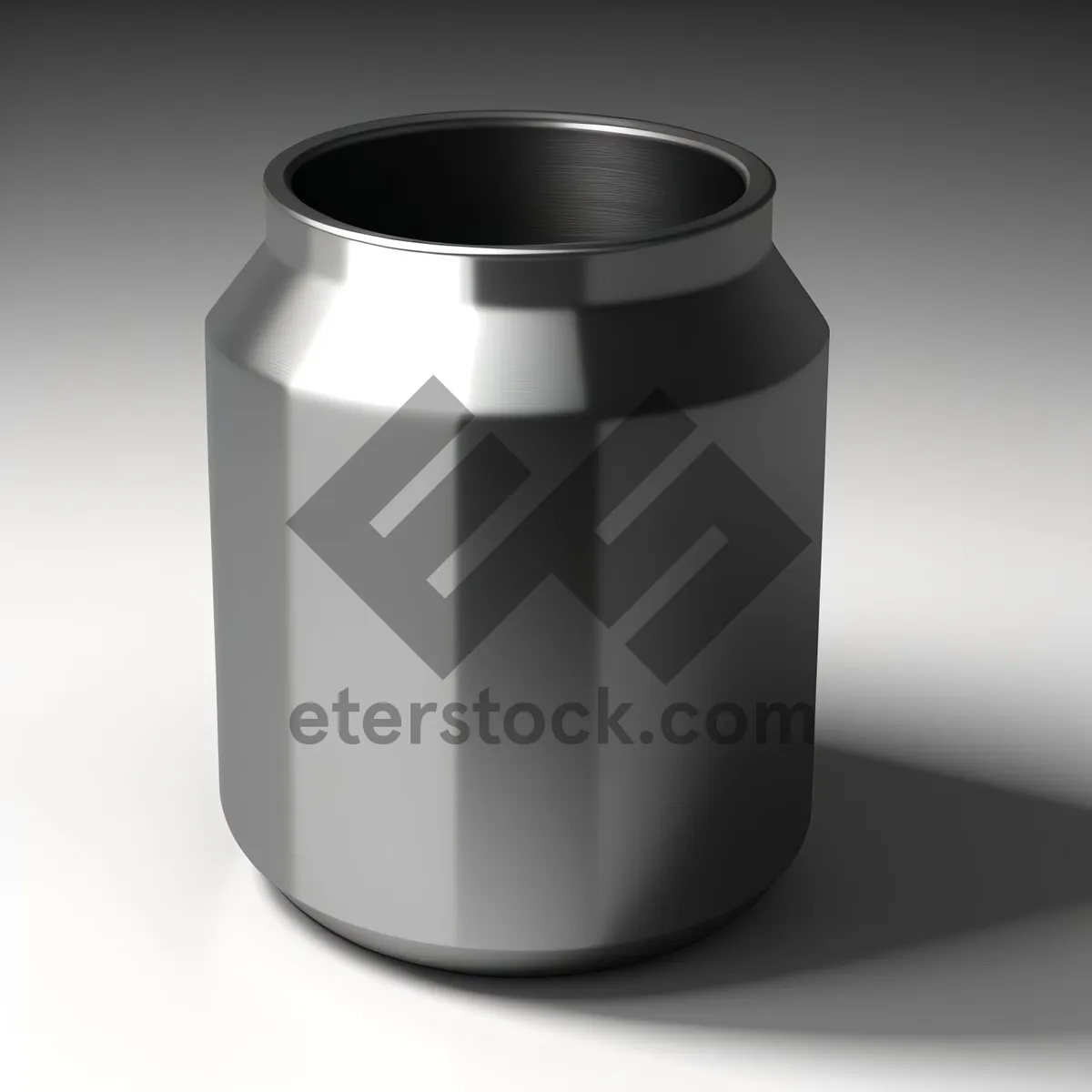 Picture of Metal Coffee Can with Blank Label - 3D Object