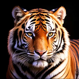 Wild Carnivore: Majestic Tiger Cat in the Jungle