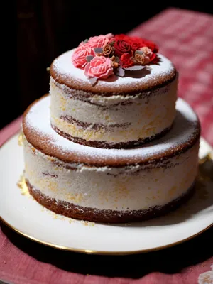 Delicious Fruit Cream Cake at Gourmet Bakery
