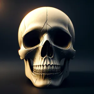 Eerie Pirate Skull - Bone-Chilling Anatomy of Death