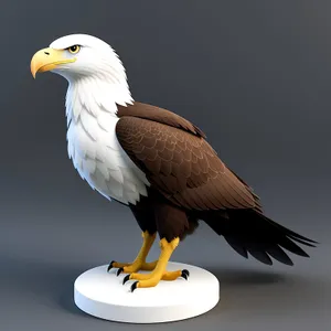 Majestic Bald Eagle Spreading Its Wings