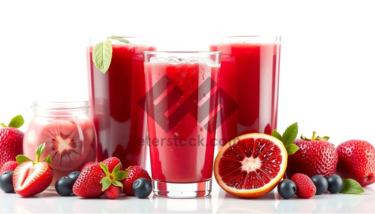 Picture of Fresh Fruit Cocktail Celebration in Glass Container