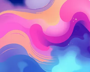 Colorful Wave Design Wallpaper - Artistic Graphic Pattern