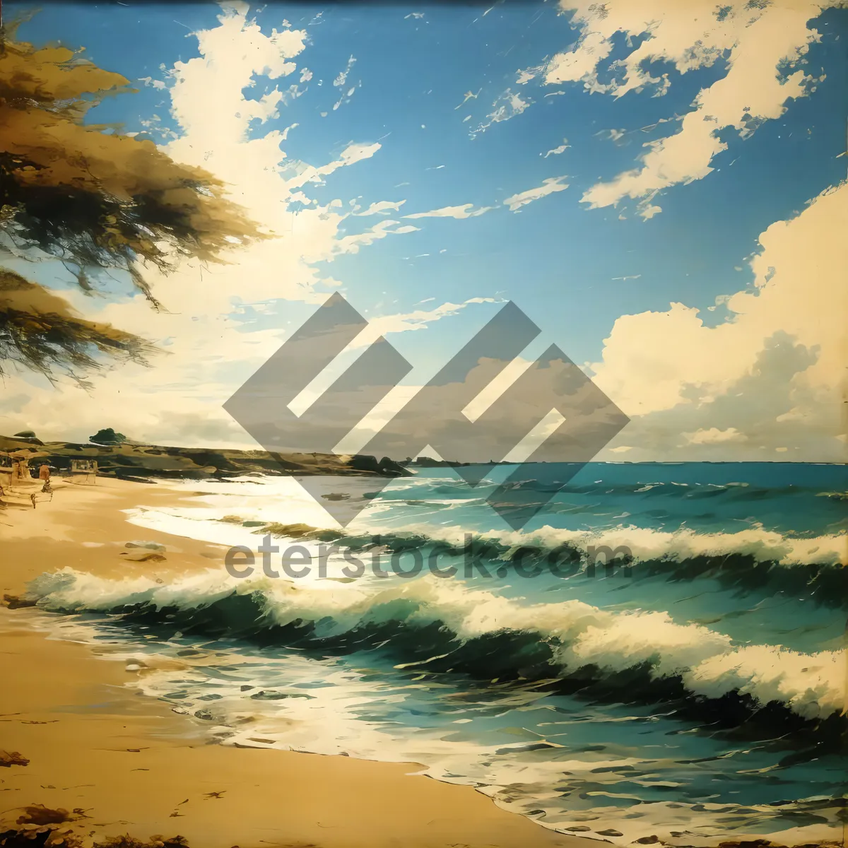 Picture of Serenity by the Sea: A Tropical Paradise