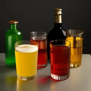 Golden Beer Mug on Table at Party Event