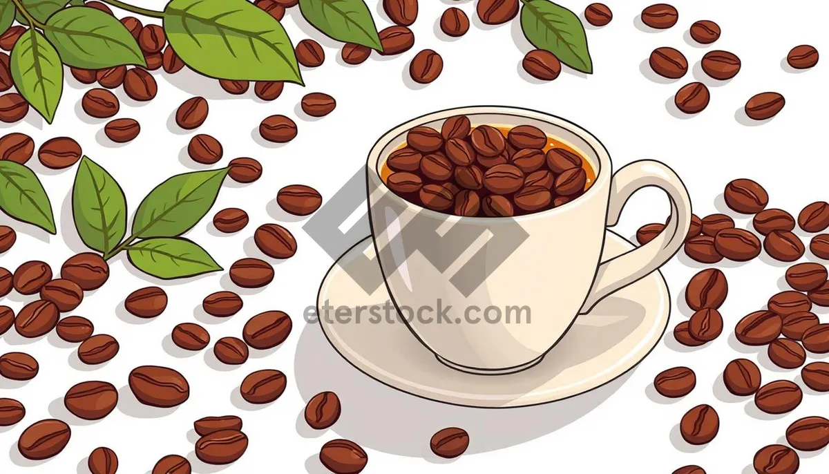 Picture of Morning cappuccino in a brown mug