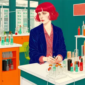 Happy Doctor at Work in Medical Office