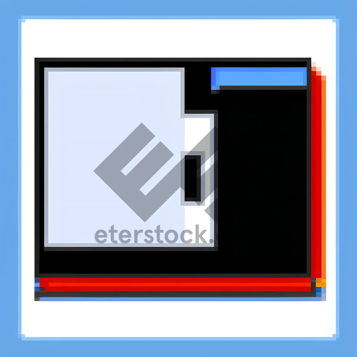 Picture of Minimalist Black Snapshot Design with 3D Frame