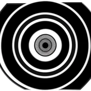 Black Circle Hippie Design: Reflective Symbol of Reform