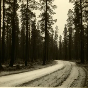 Winter Wonderland: Serene Birch Forest Covered in Snow