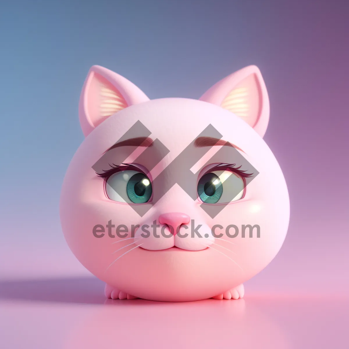 Picture of Pink Piggy Bank - Cute Money-Saving Bunny Piglet