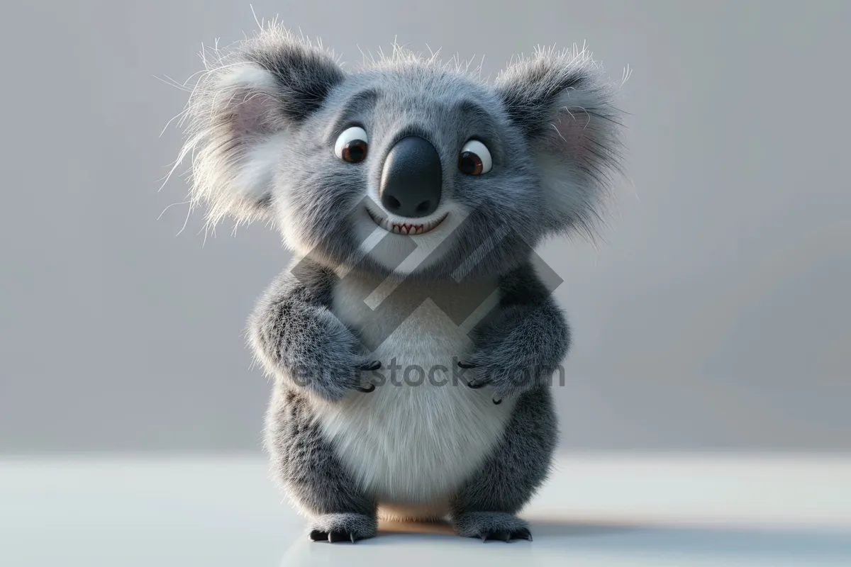 Picture of Fluffy Baby Koala Teddy Bear Ear