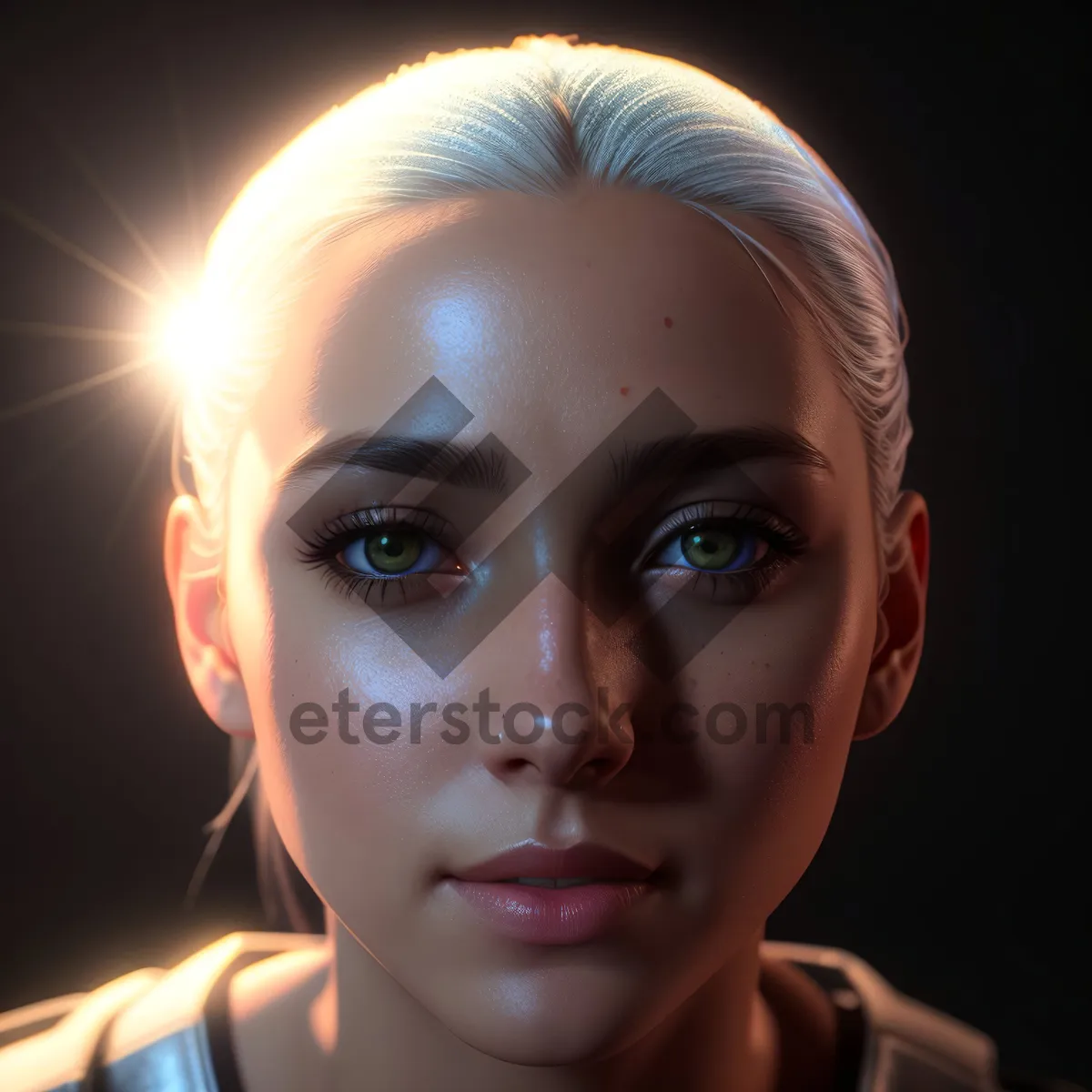 Picture of Stunning Closeup Portrait of an Attractive Adult Model