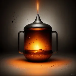 Hot Beverage in Transparent Glass Cup