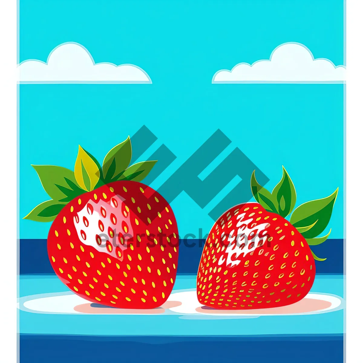 Picture of Delicious Summer Sweet Strawberry Berry Refreshment