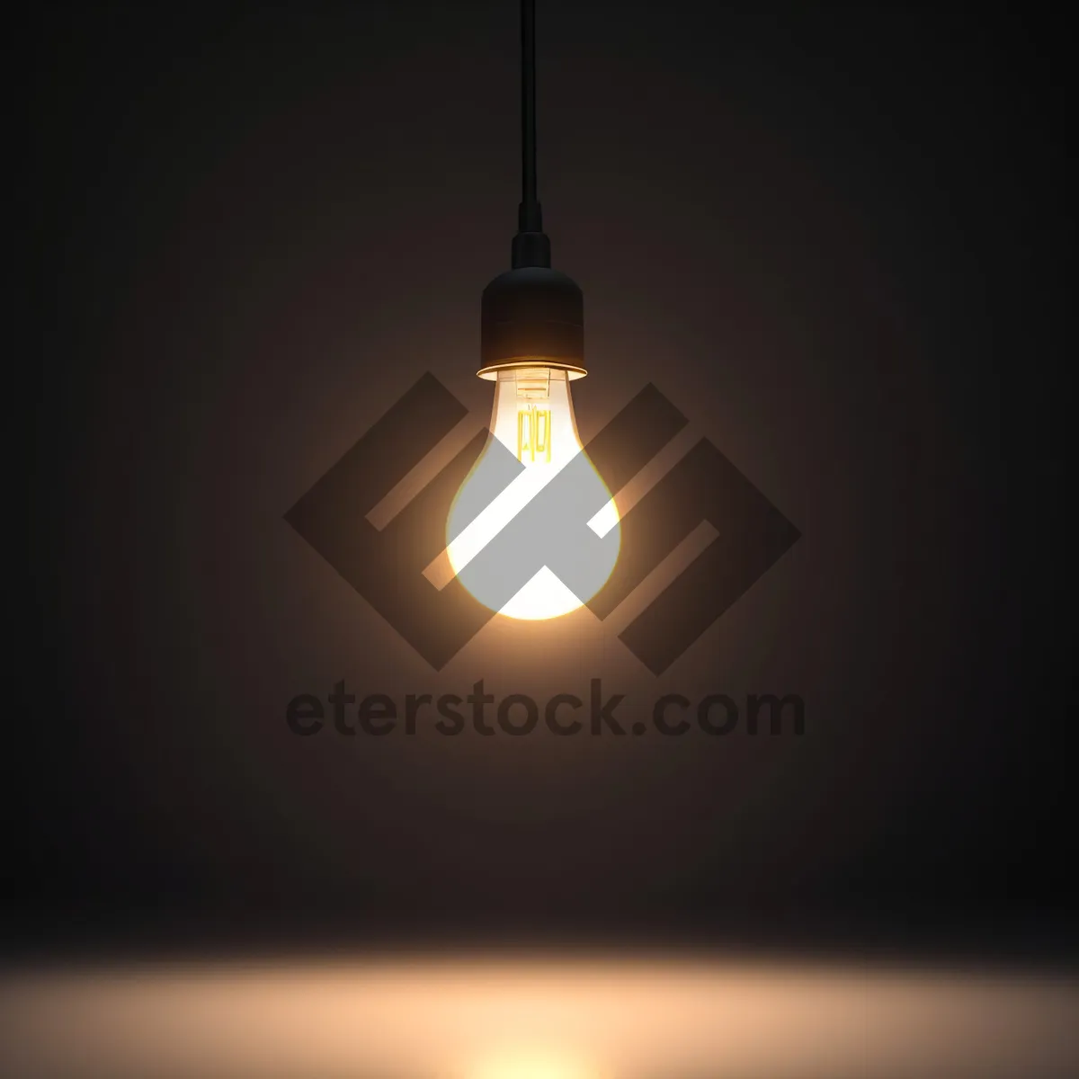 Picture of Shiny Bright Lamp Icon: Design Element for Illumination