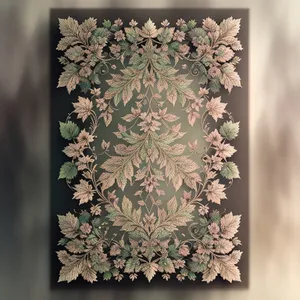 Arabesque Vintage Floral Pattern Wallpaper Design