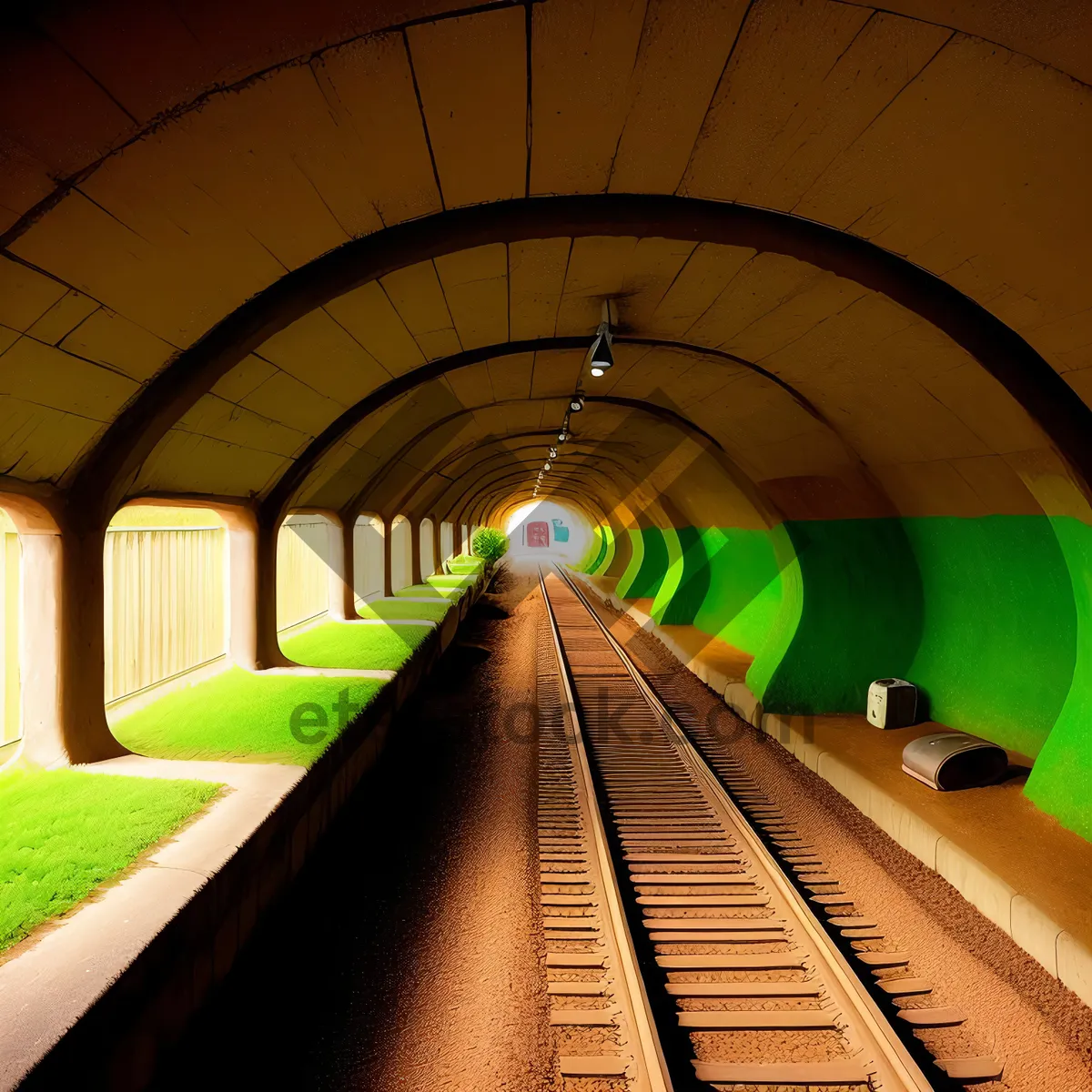 Picture of Urban Underground Transportation Hub: Subway Station Terminal