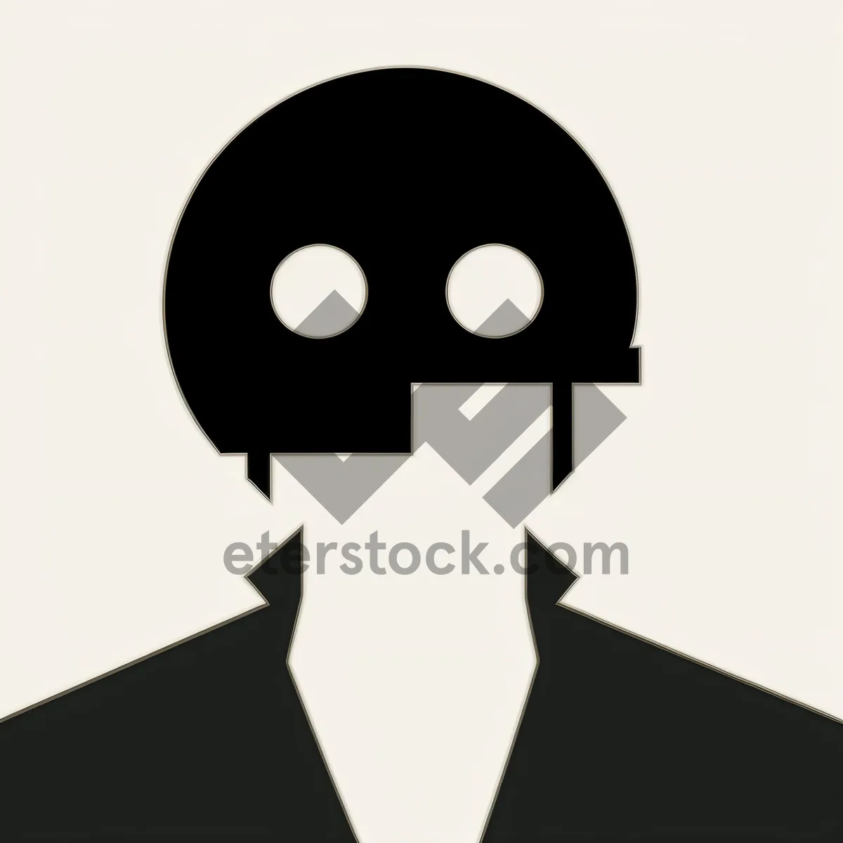 Picture of Black Haircut Icon Set: Silhouette Symbol Button