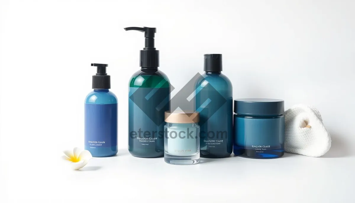 Picture of Spa hygiene essentials in glass and plastic containers