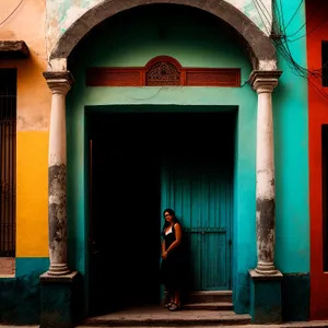 Timeless Majesty: Ancient Cathedral's Historic Entrance