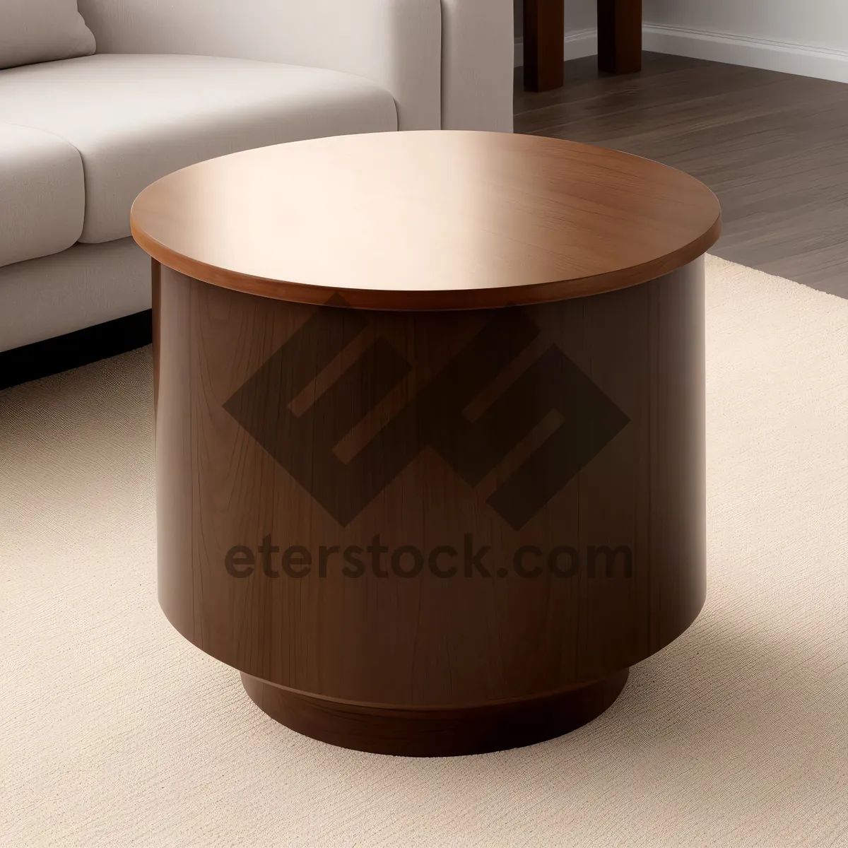 Picture of Black coffee mug on kitchen table for morning drink