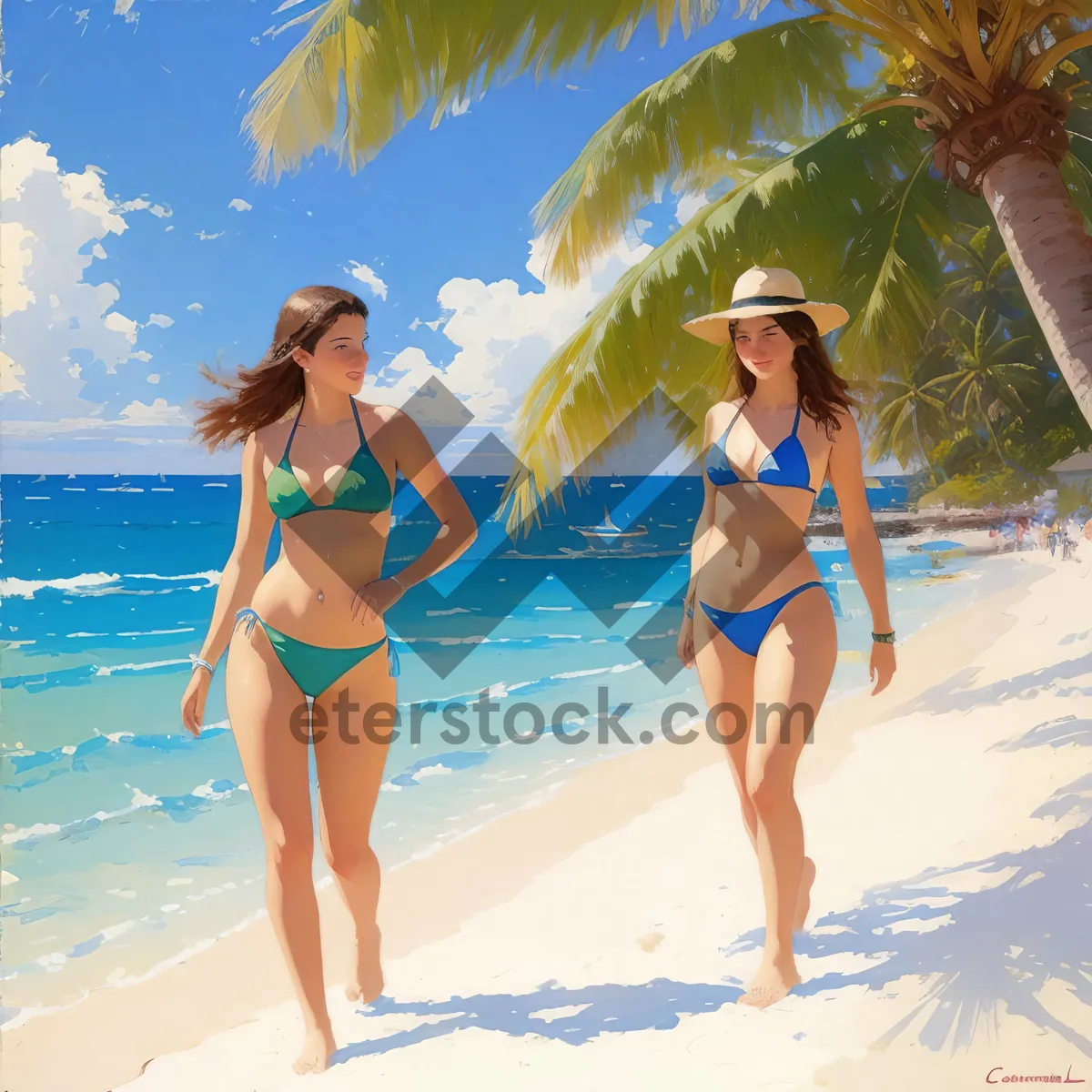 Picture of Exotic Beachwear - Tropical Vacation Swimsuit