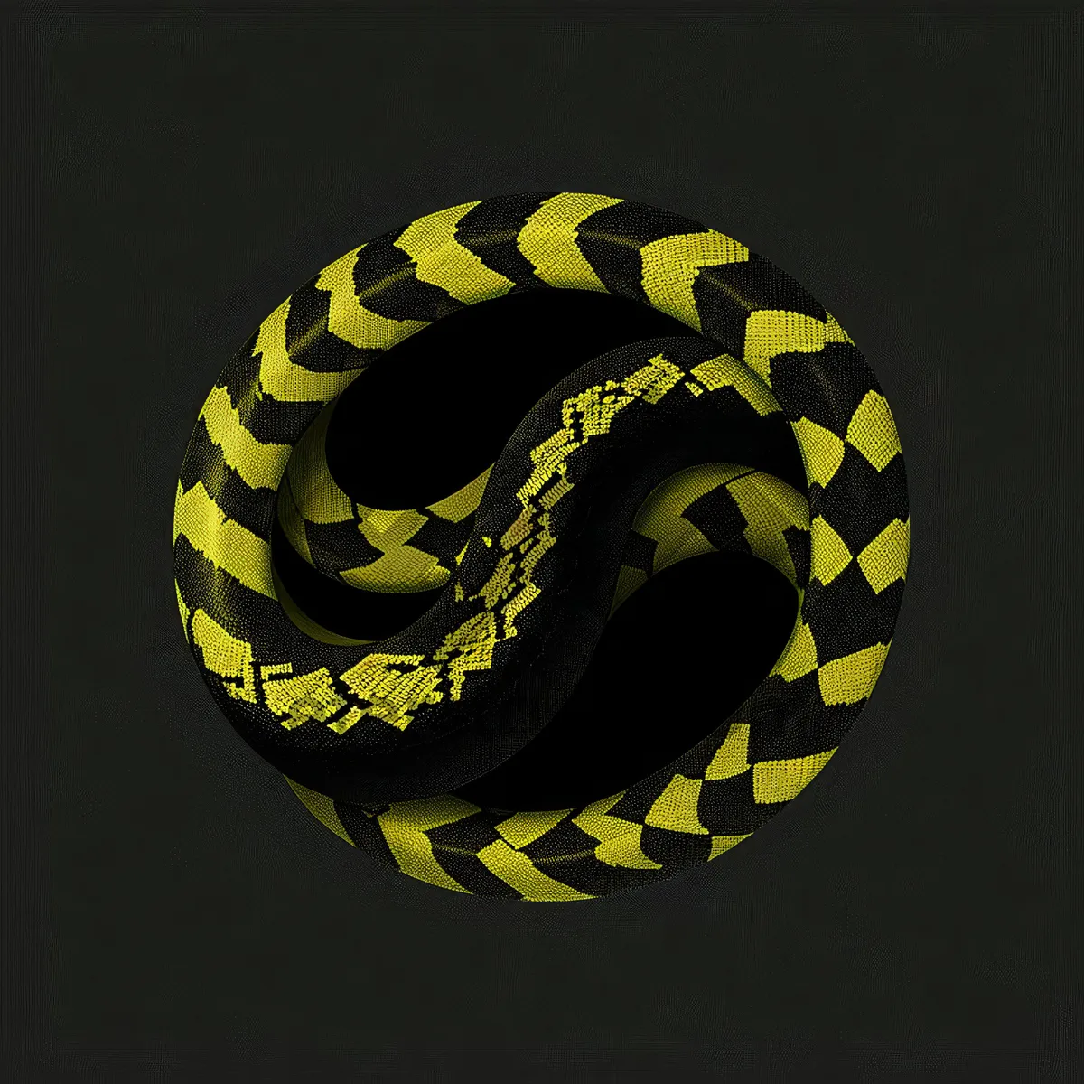 Picture of Black King Snake: Majestic Reptile Coiling in the Night