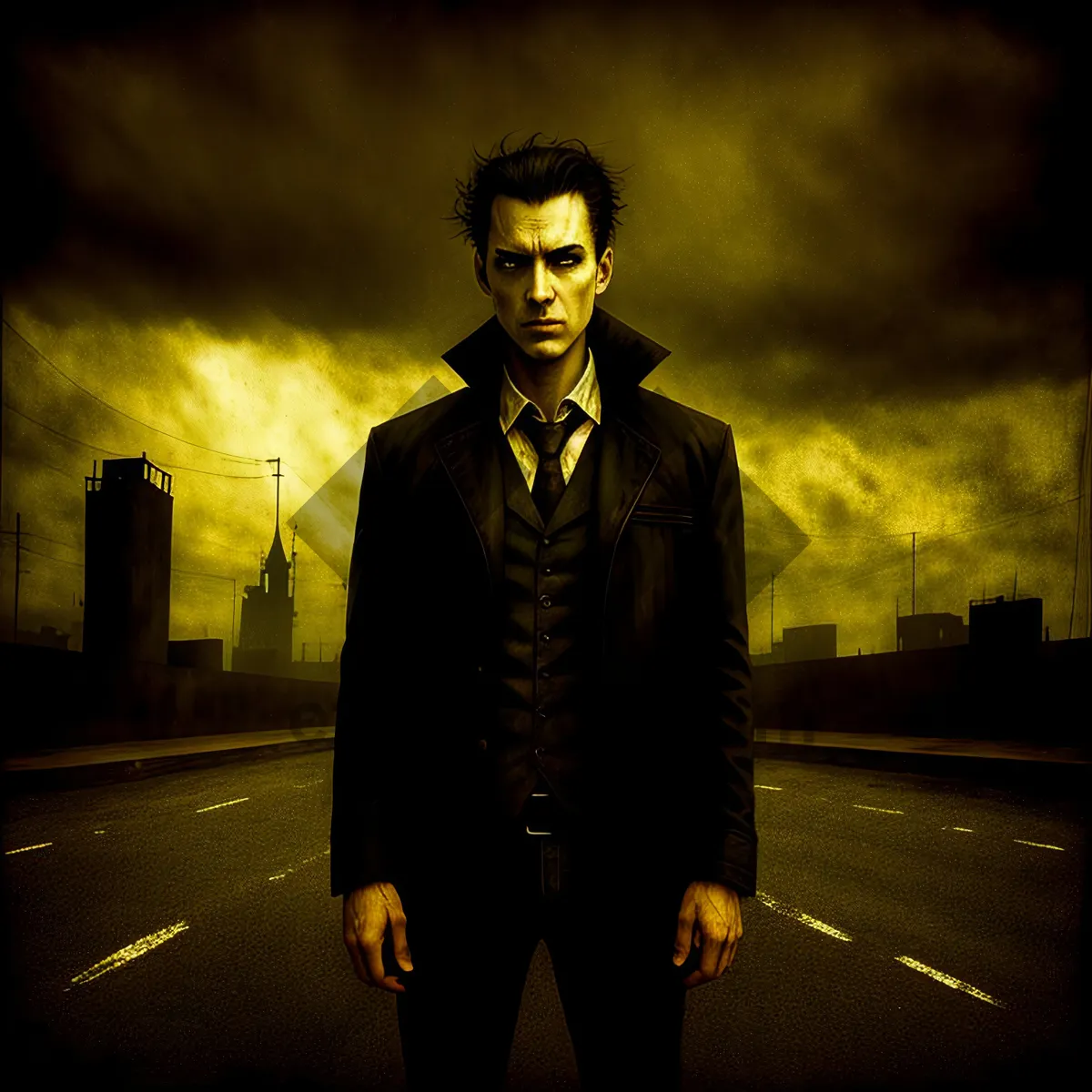 Picture of Professional Black Businessman Portrait in Dark Suit