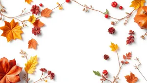 Silhouette Floral Branch Design Element Wallpaper.