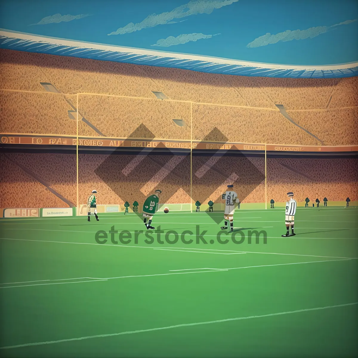 Picture of Outdoor Stadium Football Volleyball Net Competition