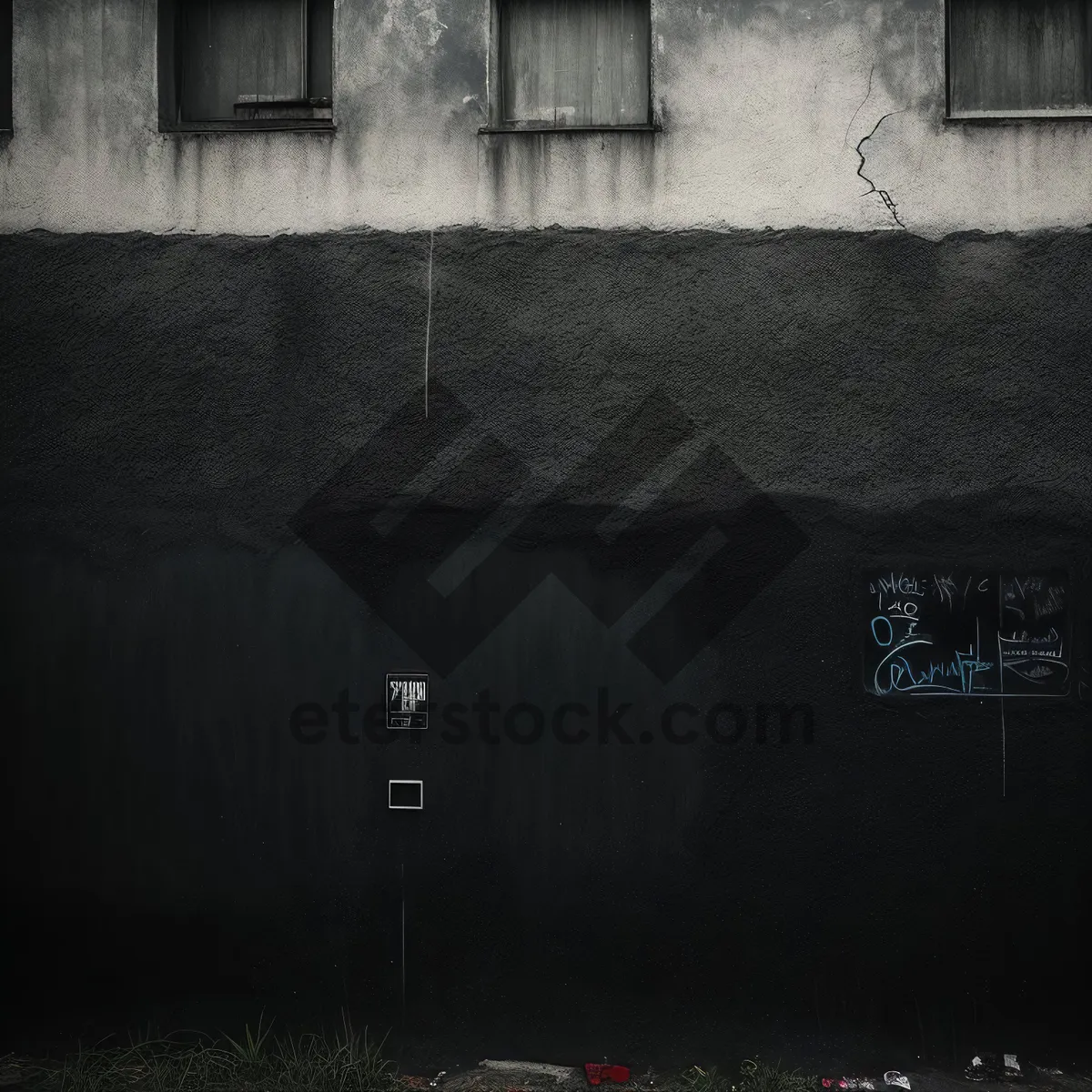 Picture of Ancient Grunge Blackboard Texture: Vintage Wall Art