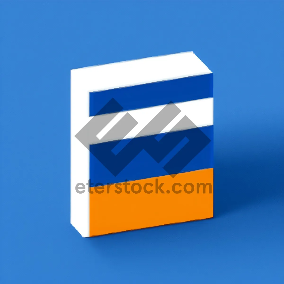 Picture of Orange 3D Arrow Icon Set