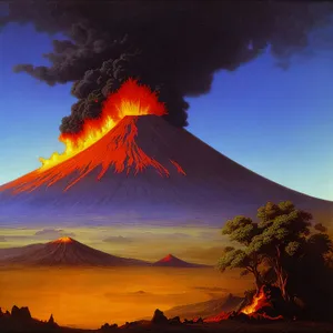 Fiery Mountain: A Volcanic Descent into Hell's Depths