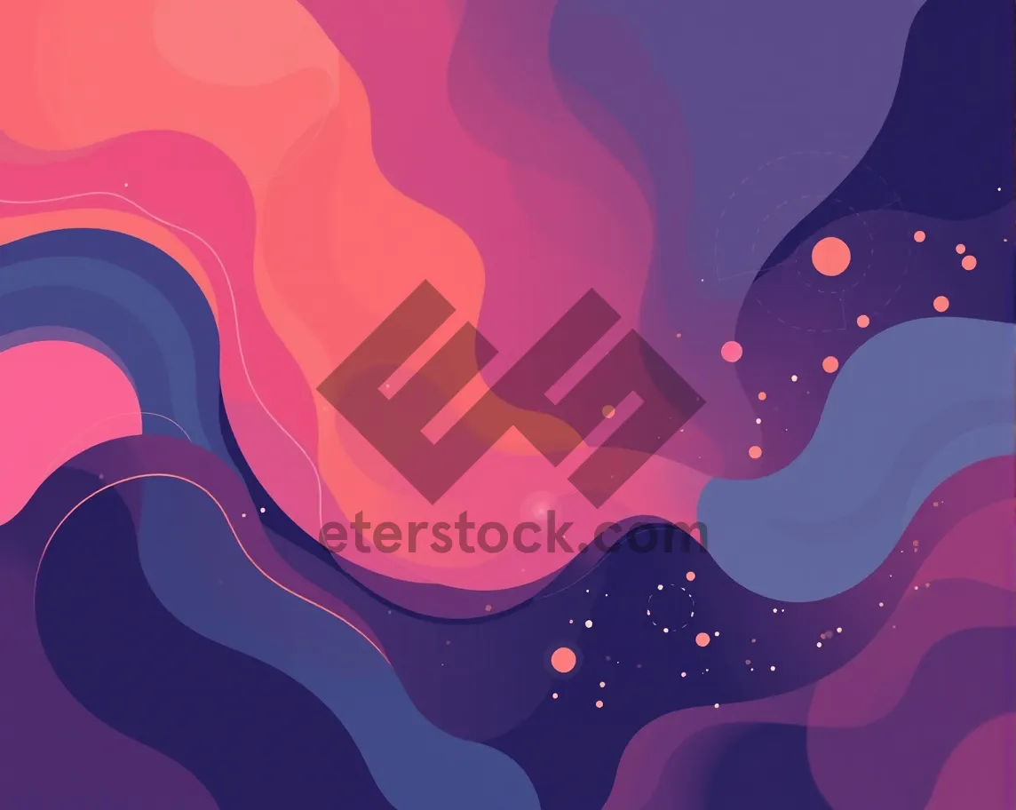 Picture of Abstract Wave Design Art Wallpaper Pattern