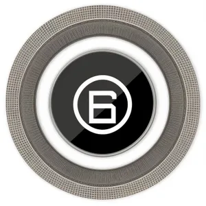 Shiny Metallic 3D Circle Button Icon