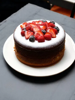 Delicious Berry Pancake Breakfast Plate